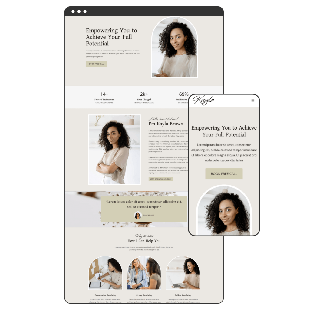 kayla-life-coach-website-template