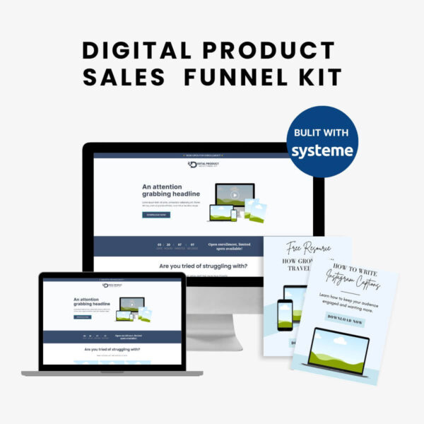 digital product sales funnel kit systeme io